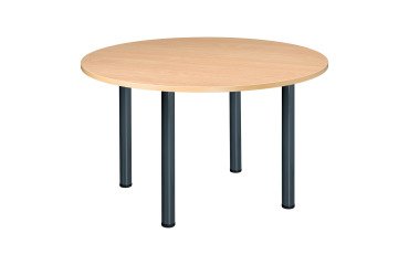 Vergadertafel B 120 cm 4 buisvormige poten Excellens