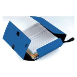 Chemise extensible à rabats Oxford Clip and Go à clip dos 13 cm bleue
