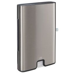 Paper towel dispenser Tork H2 brushed alu and plastic