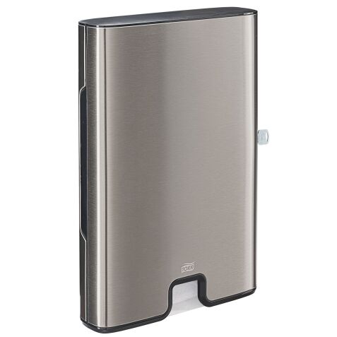 Paper towel dispenser Tork H2 brushed alu and plastic