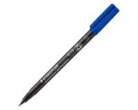 Stylo feutre permanent Staedtler Lumocolor "dry safe" 0,4 mm - bleu