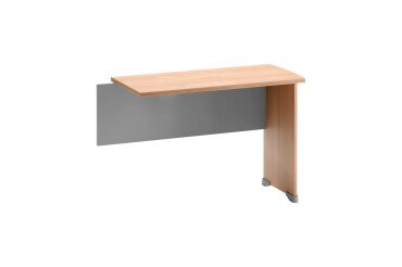 Retour L 100 x P 45 cm hêtre pour bureau Quarta Plus