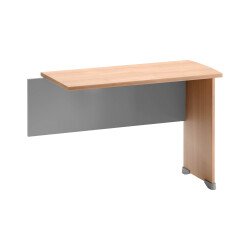 Retour L 100 x P 45 cm hêtre pour bureau Quarta Plus