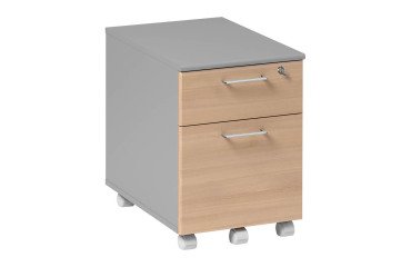 Caisson mobile Quarta Plus hêtre ambré 2 tiroirs