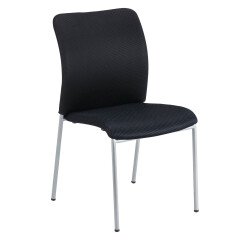 Silla confidente Bruneau Siracusa negro