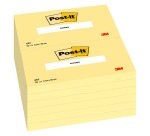 Notes repositionnables jaune classique Post-it 76 x 102 mm - bloc de 100 feuilles