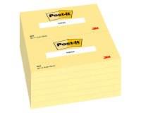 Notas adhesivas amarillas Post-it - bloc de 100 hojas