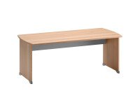 Bureau droit Quarta Plus piètement plein bois