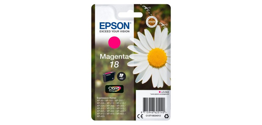 Epson 18 / CT18014012 Cartucho original magenta (180 páginas)