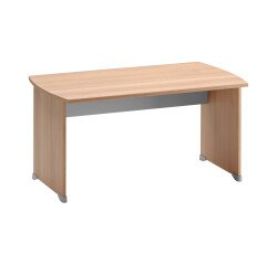 Scrivania dritta L140 cm gambe piene Quarta Plus