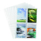 Pochettes perforées OXFORD 23,5 x 31,5 cm pour photos polypropylène lisse 8/100e - Sachet de 10