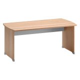 Bureau droit Quarta Plus piètement plein bois