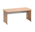 Bureau droit L 160 x P 80 cm piètement plein bois - Jazz