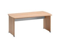 Bureau droit Quarta Plus piètement plein bois