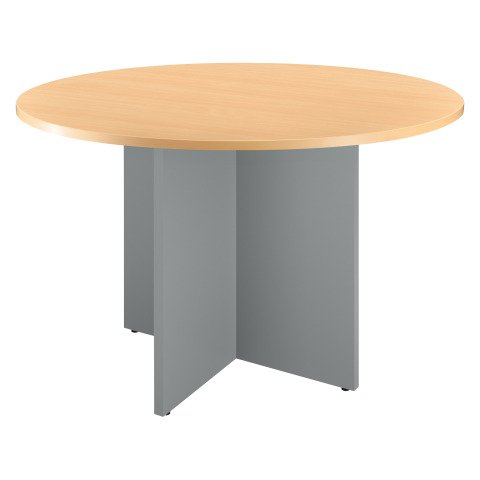 Mesa redonda Haya patas en cruz Aluminio.