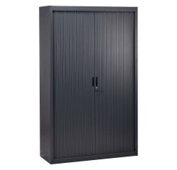 Pack de 2 armoires à rideaux Bruneau H 200 x L 120 x P 45 cm - 1 achetée = 1 offerte de même coloris