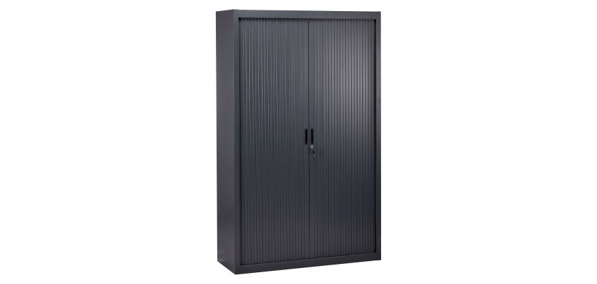Pack de 2 armoires à rideaux Bruneau H 200 x L 120 x P 45 cm - 1 achetée = 1 offerte de même coloris