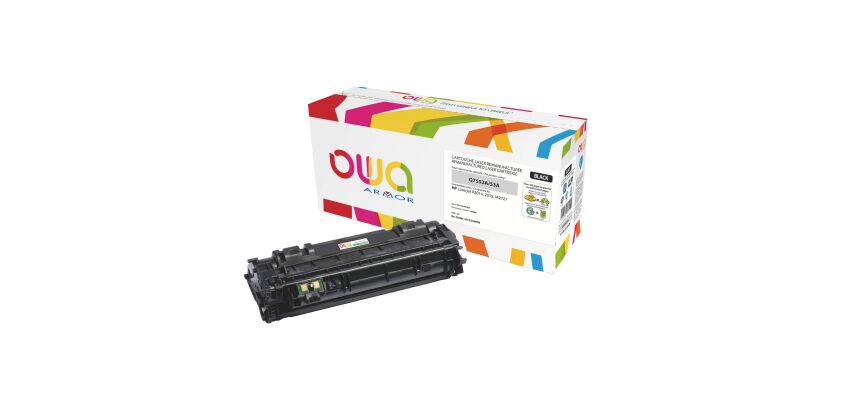 Toner Owa compatible HP 53A-Q7553A noir pour imprimante laser