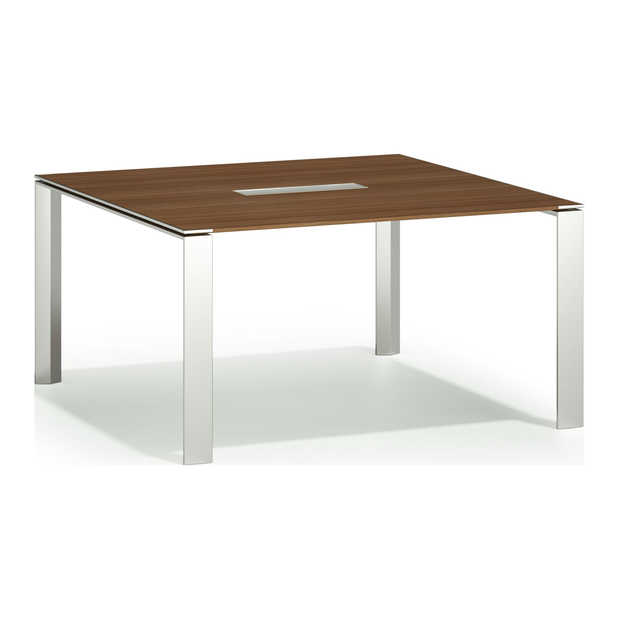 Table de réunion carrée L 140 x P 140 cm Darwin