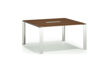 Table de réunion carrée L 140 x P 140 cm Darwin