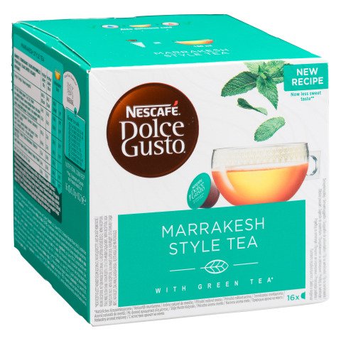 Cápsulas de té verde menta dulce Nescafé Dolce Gusto Marrakech - Caja de 16