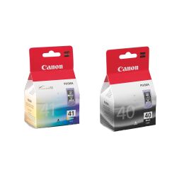 Canon PG40 + CL41 Pack 2 cartuchos originales negro + color  (327+303 páginas) 