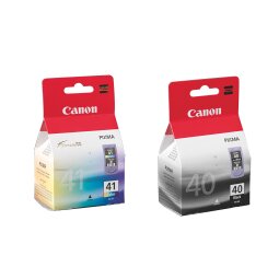 Canon PG40 + CL41 Pack 2 cartuchos originales negro + color  (327+303 páginas) 