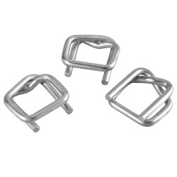 Cardboard 1000 metallic tightening buckles, 13mm, for textile tape