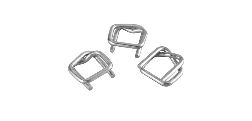 Cardboard 1000 metallic tightening buckles, 13mm, for textile tape