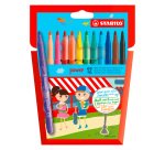 Stylo feutre Stabilo Power couleurs assorties - Pochette de 12