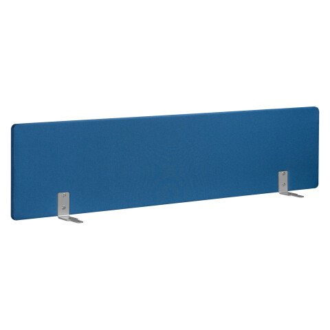 Panel de separación acústica azul 160 cm para escritorios Arko fijación aluminio