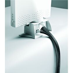 Gaine regroupe-câbles noire - 1,5 m