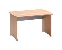 Scrivania dritta L120 cm gambe piene Quarta Plus