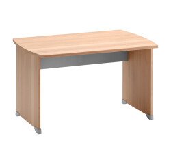 Scrivania dritta L120 cm gambe piene Quarta Plus