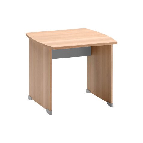Bureau droit L 80 x P 80 cm piètement plein bois - Jazz
