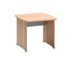 Bureau droit L 80 x P 80 cm piètement plein bois - Jazz