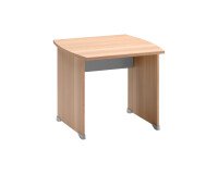 Bureau droit L 80 x P 80 cm piètement plein bois - Jazz