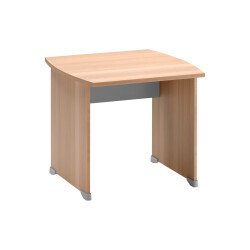 Bureau droit L 80 x P 80 cm piètement plein bois - Jazz