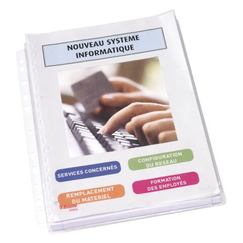 Fundas multitaladro Esselte A4 con fuelle PVC 170 micras Paquete de 10