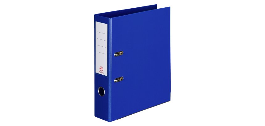 Archivador de palanca forrado en polipropileno Bruneau Folio lomo 5 cm azul