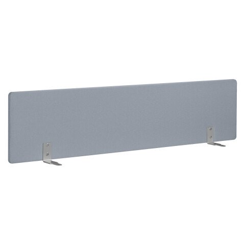 Panel de separación acústica gris 160 cm para escritorios Arko fijación aluminio