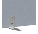 Panneau acoustique gris L 160 x H 46 cm pour pôle de bureaux Team Line