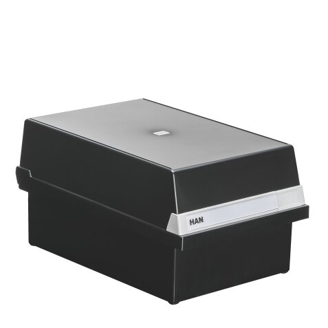 Black card box A5 (148x210 mm) with cover
