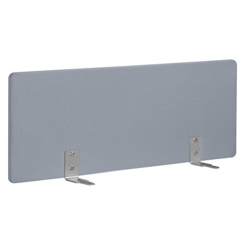 Panel de separación acústica gris 120 cm para escritorios Arko fijación aluminio