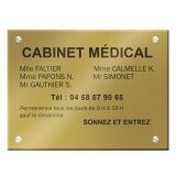 Plaque signalétique personnalisable Plexi Color aspect brillant