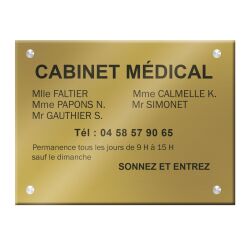 Plaque signalétique personnalisable Plexi Color aspect brillant