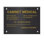 Plaque signalétique personnalisable Plexi Color aspect brillant