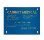 Plaque signalétique personnalisable Plexi Color aspect brillant