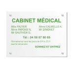 Plaque signalétique personnalisable Plexi Color aspect brillant