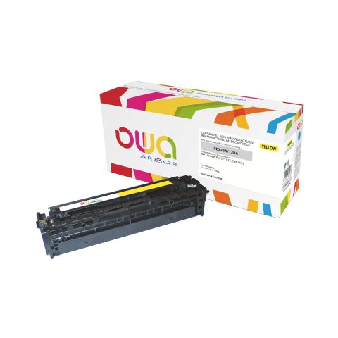 Tóner Owa compatible con HP 128A amarillo 1300 páginas